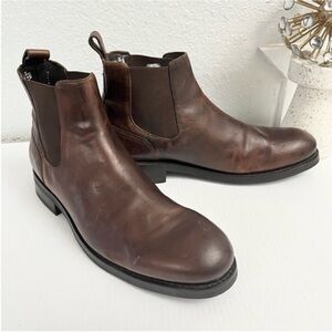 Wolverine BLVD Chelsea Brown Leather Men’s Boots Size 10.5
